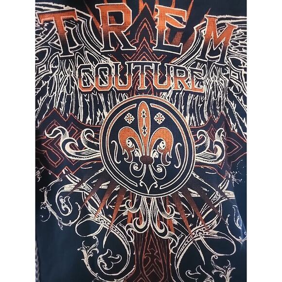 Xtreme Couture by AFFLICTION Men's THERMAL T-Shirt RIVETER Small NWT A118 New - Picture 1 of 6